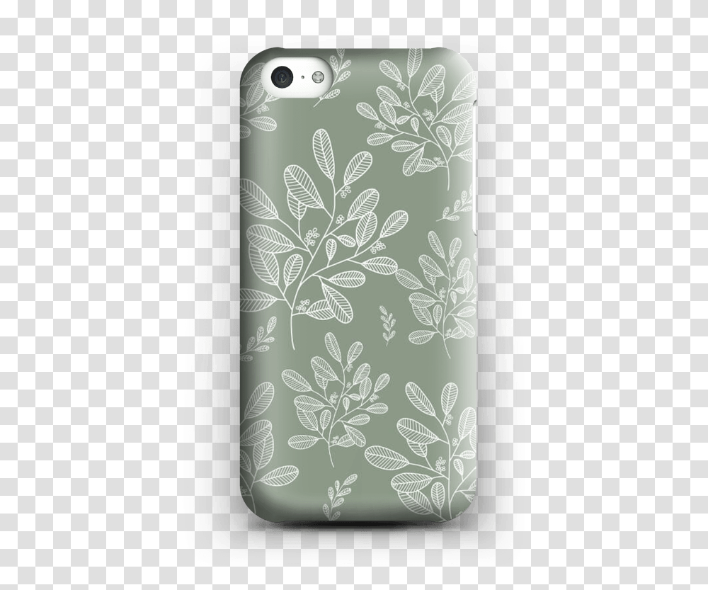 Dusty Green Case Iphone 5c Mobile Phone Case, Floral Design, Pattern Transparent Png