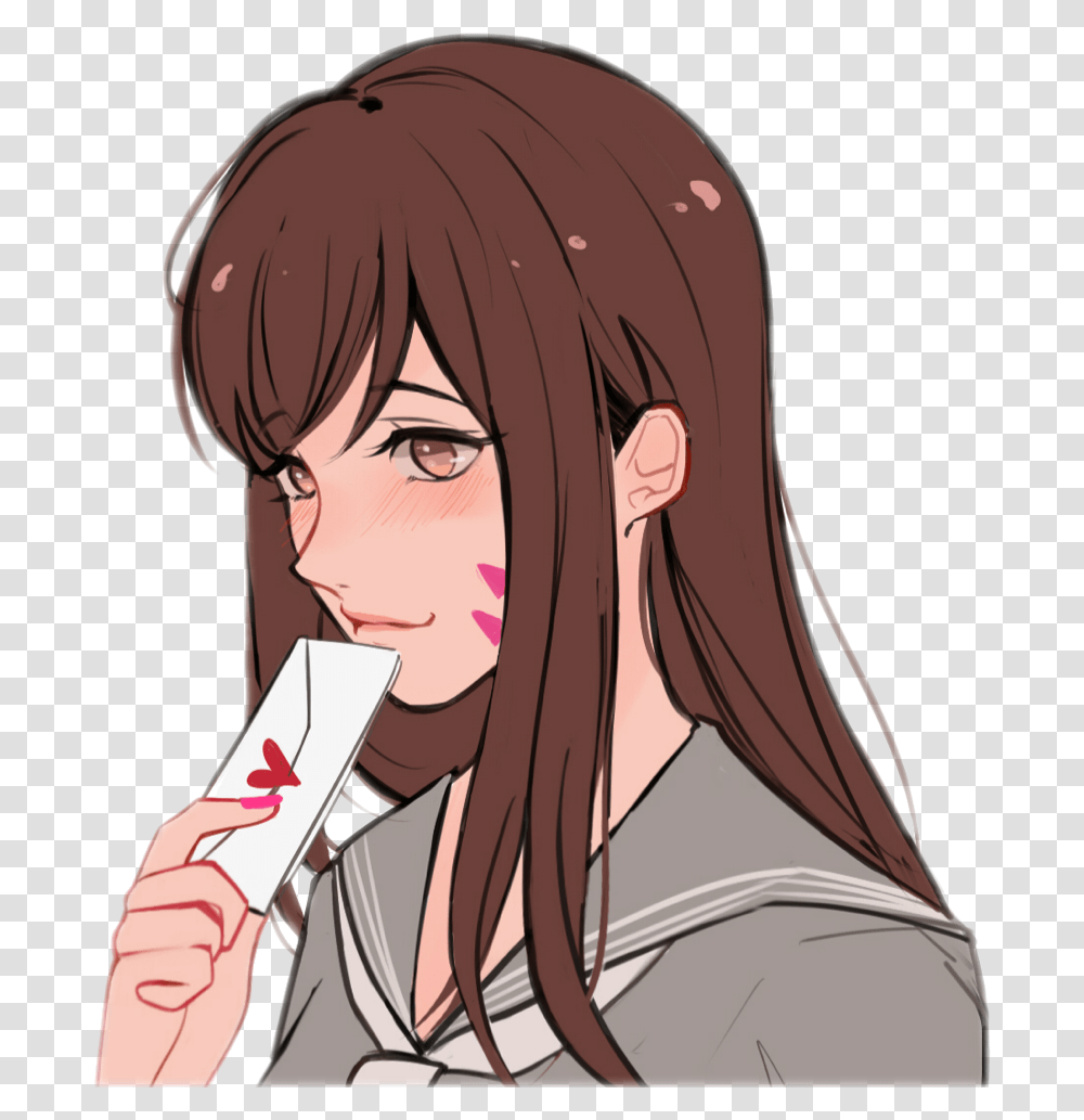 Dva From Matching Couple Anime Pfp, Person, Human, Helmet Transparent Png
