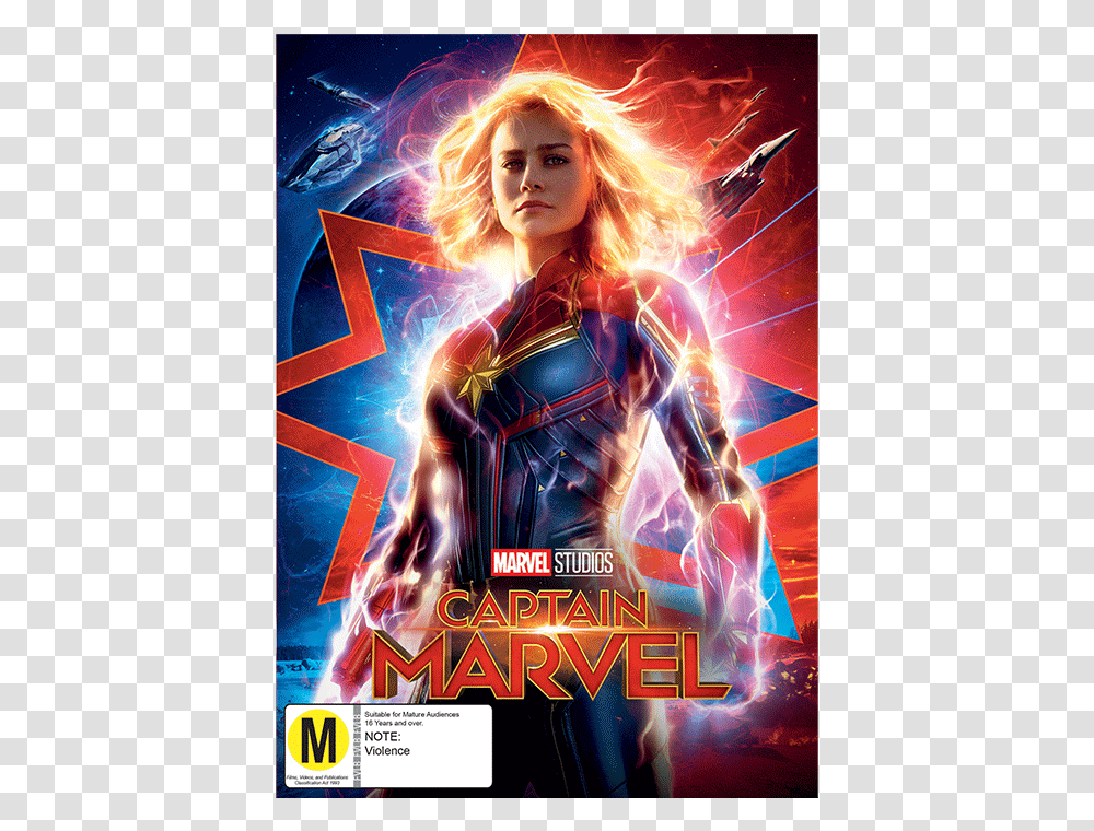 Dvd Captain Marvel Movie Posters Captain Marvel, Advertisement, Flyer, Paper, Brochure Transparent Png