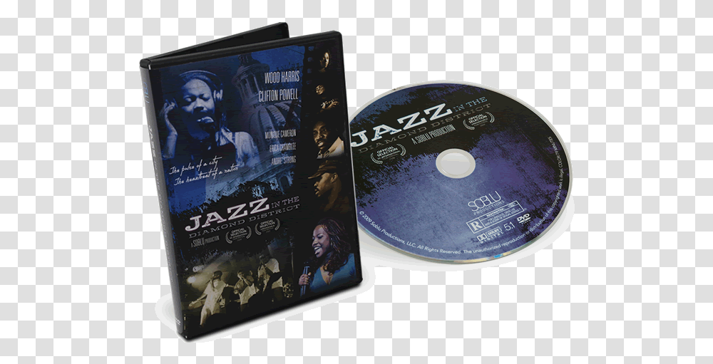 Dvd Package Jazz In The Diamond District, Disk, Person, Human Transparent Png