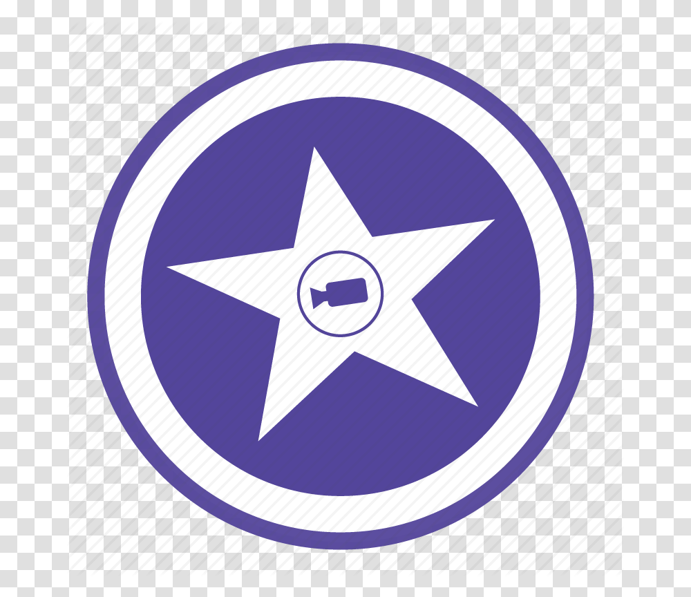 Dvd Video Imovie Icon Icon, Symbol, Star Symbol, Rug, Logo Transparent Png