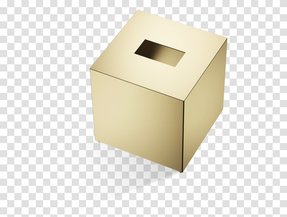 Dw Tissue Box Square Matte Gold D133xh135cm Germany Zoty Pojemnik Na Chusteczki, Cardboard, Mailbox, Letterbox, Carton Transparent Png