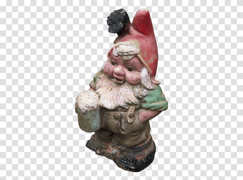 Dwarf Imp Garden Gnome Historically Figure Ceramic Anao De Jardim, Figurine, Person, Human, Archaeology Transparent Png