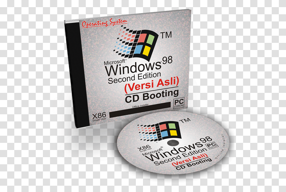 Dwi Studio Microsoft Windows 98 Second Edition 32 Bit Multimedia Software, Label, Text, Paper, Logo Transparent Png
