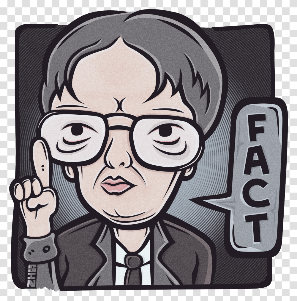 Dwight K Schrute, Drawing, Hand, Label Transparent Png