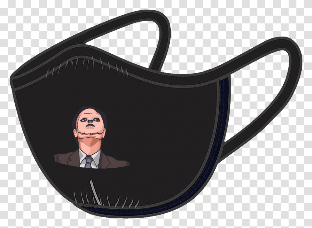 Dwight Schrute Cpr Mask Face Gildan Kids Mask, Sunglasses, Person, Clothing, Cushion Transparent Png