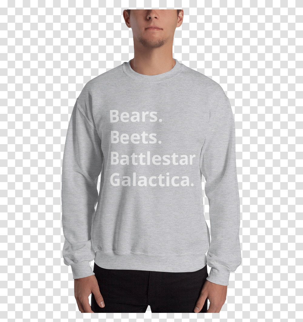 Dwight Schrute Crew Neck, Sleeve, Apparel, Long Sleeve Transparent Png