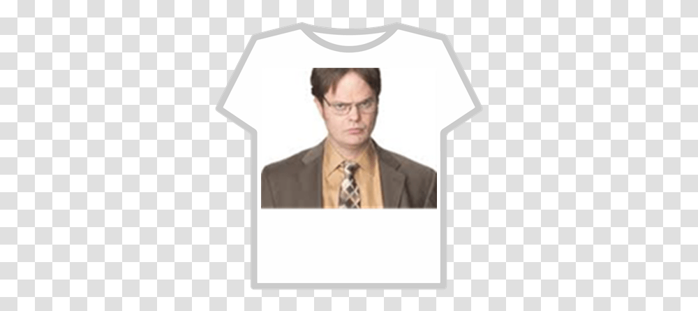 Dwight Schrute Roblox Dwight Schrute, Person, Text, Clothing, Id Cards Transparent Png