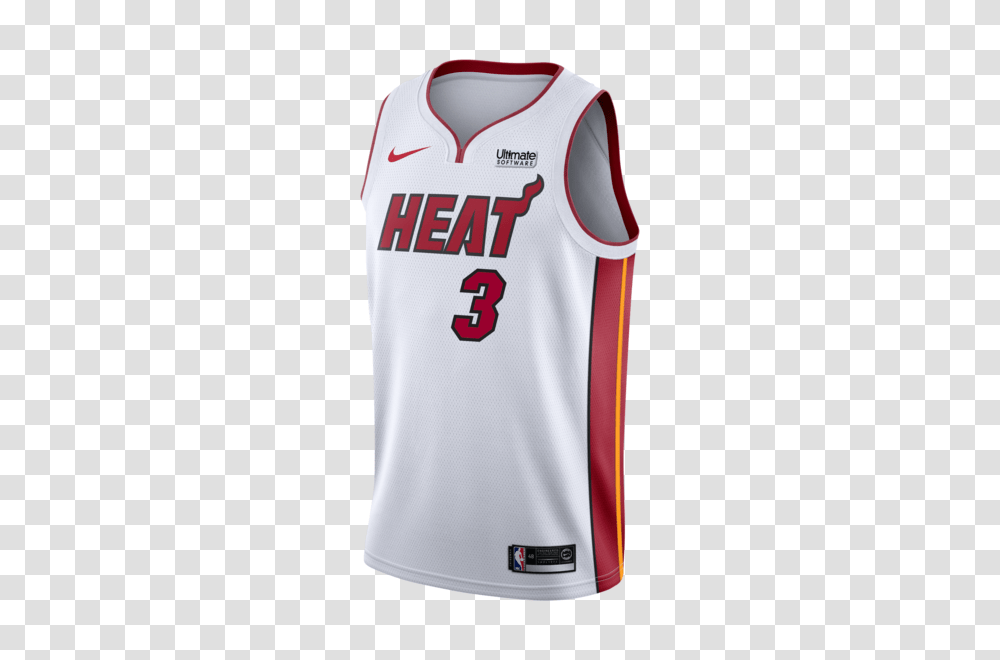 Dwyane Wade Nike Miami Heat Association White Swingman Jersey, Apparel, Shirt Transparent Png