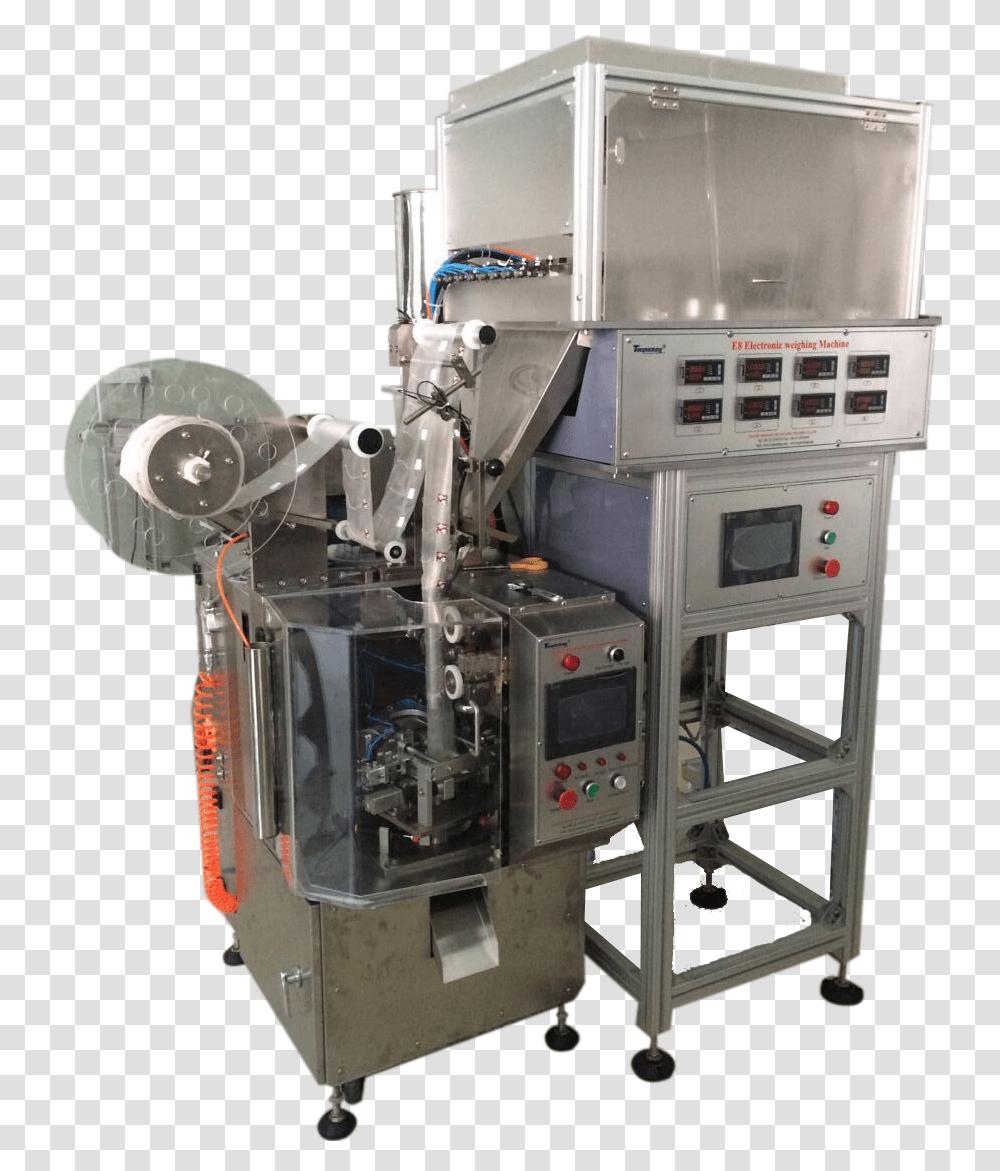 Dxdct Ev8 Double Systems Pyramid Tea Bag Packing Machine Planer, Lathe, Fire Truck, Vehicle, Transportation Transparent Png