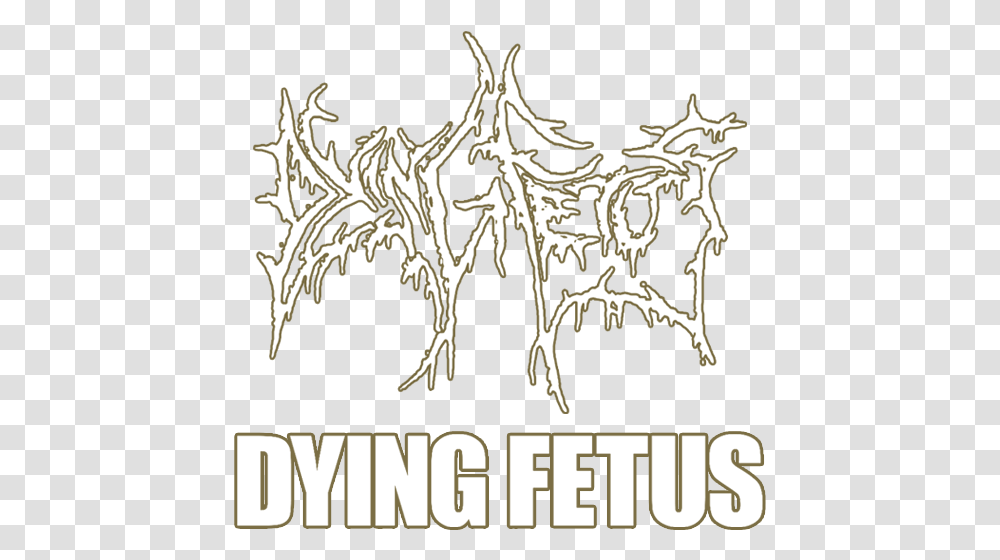 Dying Fetus Line Art, Text, Label, Alphabet, Handwriting Transparent Png