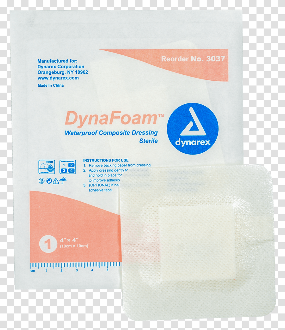 Dynafoam Waterproof Bordered Foam Dressing Dynarex, First Aid, Bandage, Poster, Advertisement Transparent Png