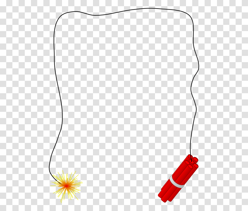 Dynamite Vector Fuse Dynamite Border, Bomb, Weapon, Weaponry, Plant Transparent Png