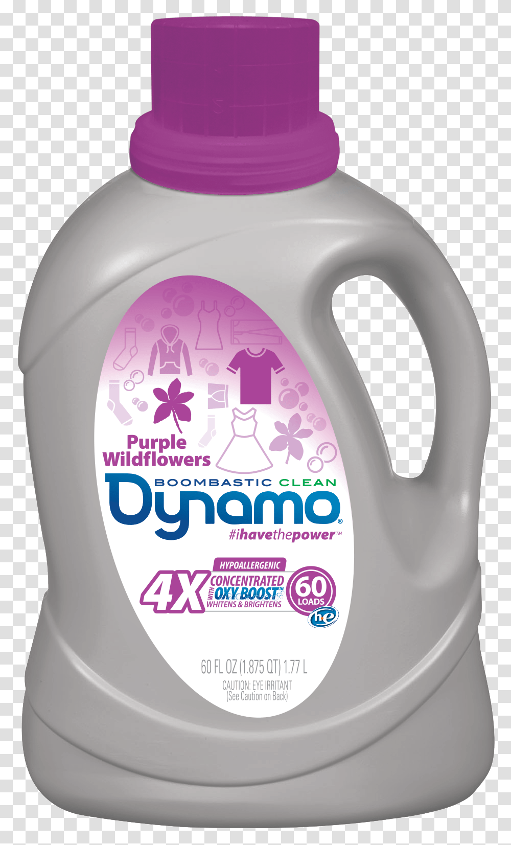 Dynamo 2x Liquid Laundry Detergent 60 Oz, Milk, Beverage, Drink, Bottle Transparent Png