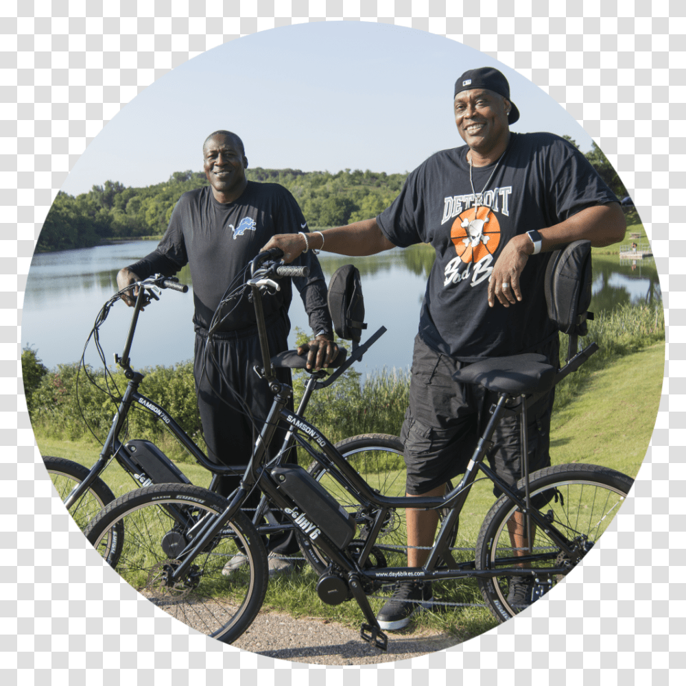 E Bikes For The Big And Tall Rider The Day 6 Samson Day 6 Samson Bike, Wheel, Machine, Person, Human Transparent Png