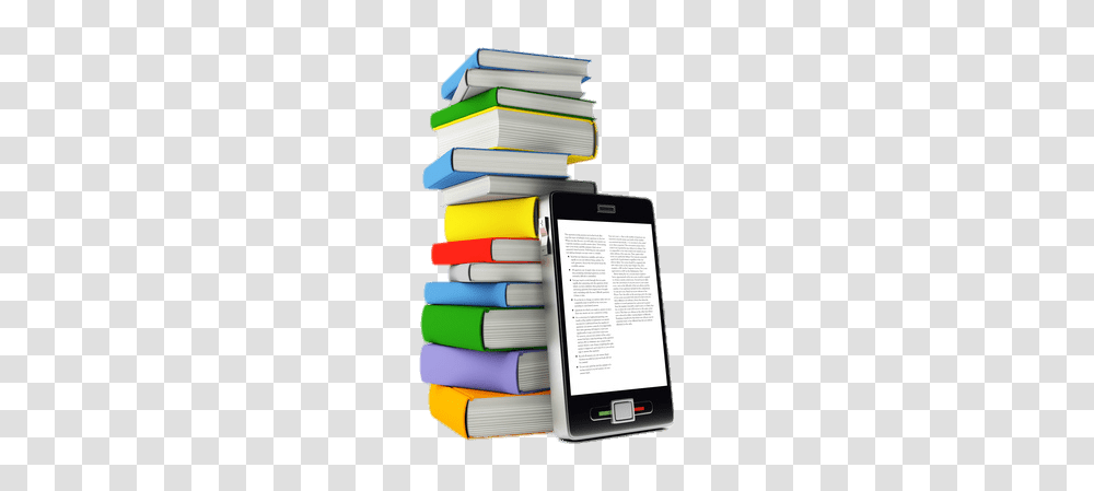 E Book In Front Of Book Pile, Furniture, Home Decor, Electronics Transparent Png