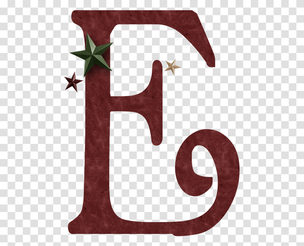 E Burgandy E Christmas Letter, Number, Alphabet Transparent Png