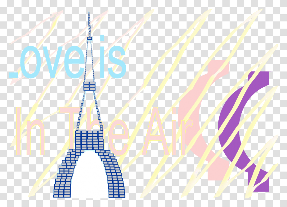 E Card Love Is In The Air La Tour Eiffel Tower 30 Aug Poster, Suspenders, Number Transparent Png