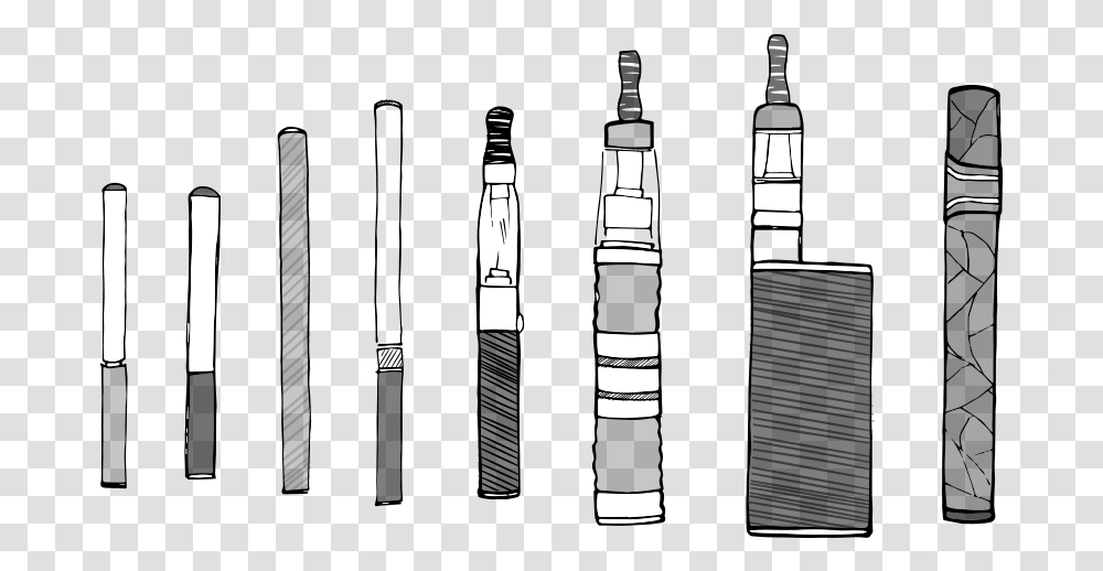 E Cigarettes Black And White, Bottle, Stencil, Road, Beverage Transparent Png
