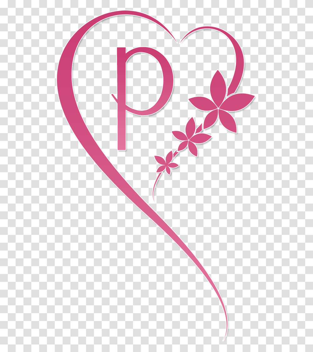 E Clipart Fancy Letter P Letter P Tattoo With Heart, Graphics, Maroon, Floral Design, Pattern Transparent Png