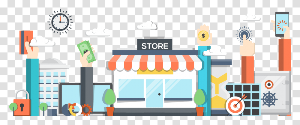 E Commerce, Awning, Canopy, Clock Tower, Architecture Transparent Png