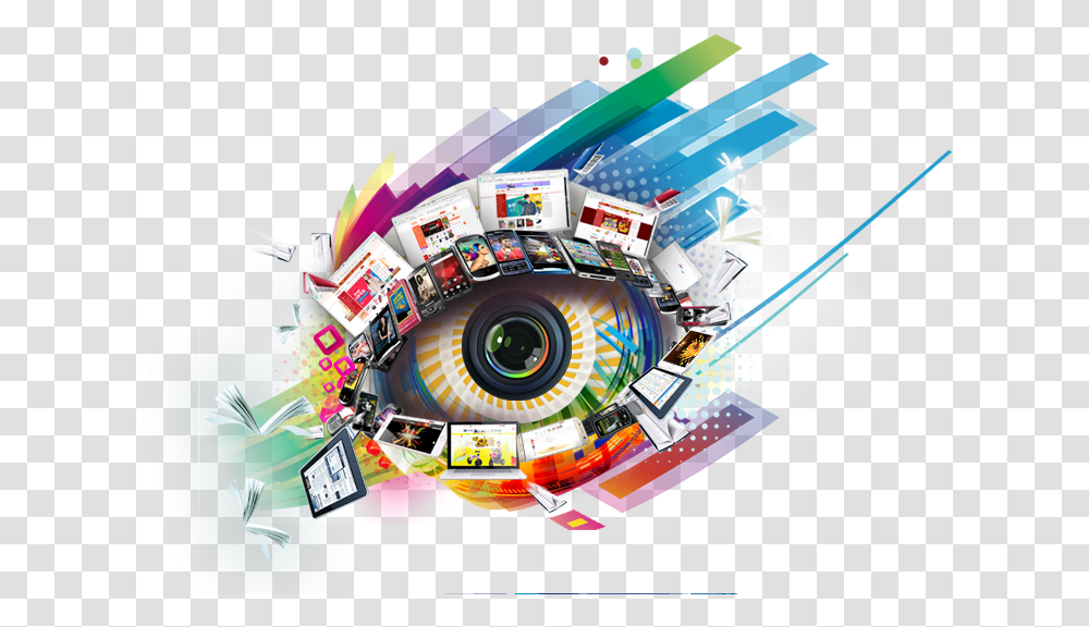 E Commerce Eye Creative Free Hd Clipart Eye Creative, Collage, Poster, Advertisement, Flyer Transparent Png