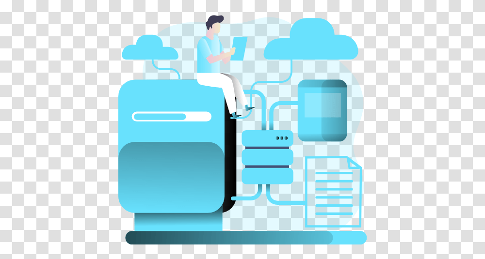 E Download Document Line Icon, Person, Text, Art, Luggage Transparent Png