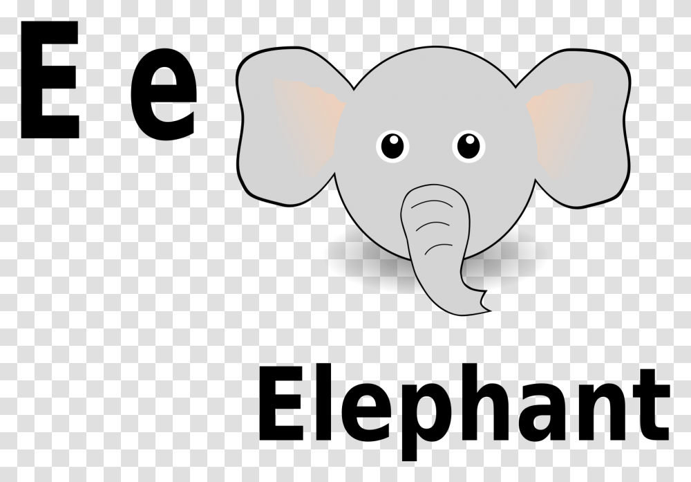 E For Elephant Clip Arts Alphabet E Is For Elephant, Mammal, Animal, Manatee, Sea Life Transparent Png