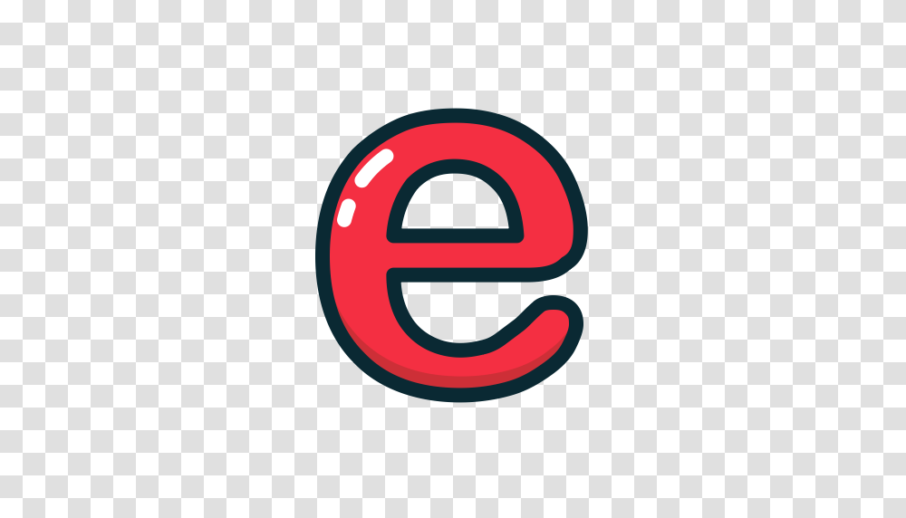 E Letter Lowercase Red Icon, Number, Alphabet Transparent Png