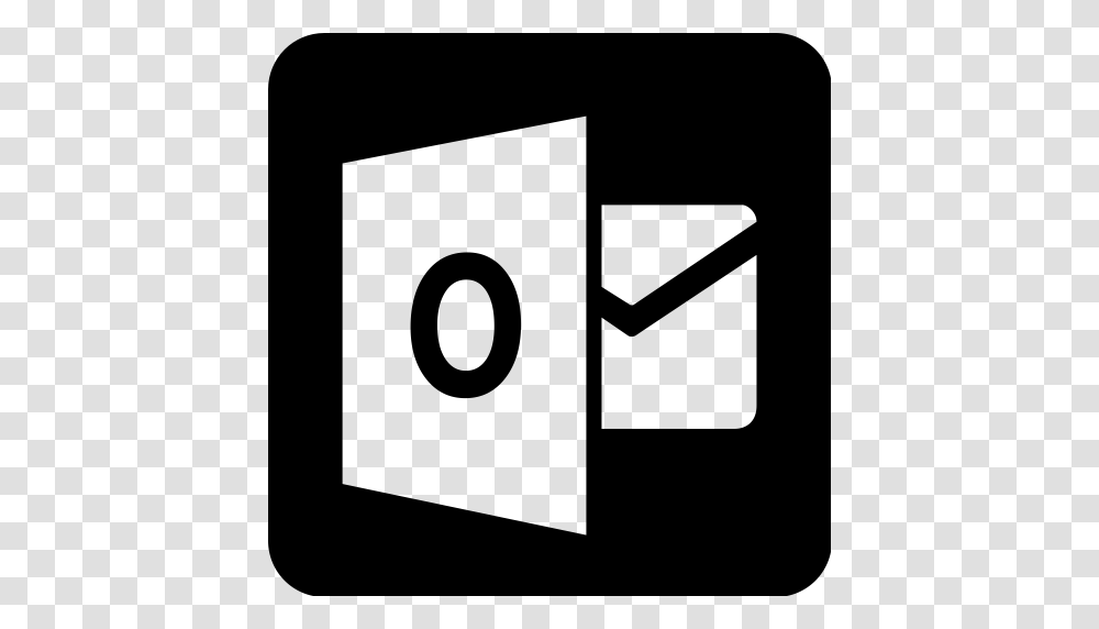 E Mail Email Logo Mail Outlook Square Icon, Gray, World Of Warcraft Transparent Png