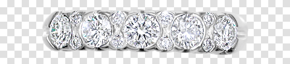 E W Adams 18ct White Gold Diamond Set Half Eternity Diamond, Gemstone, Jewelry, Accessories, Accessory Transparent Png