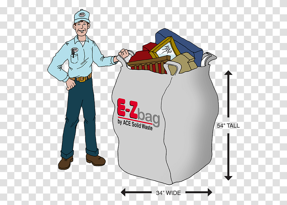 E Z Bag, Person, Human, Sack, Box Transparent Png