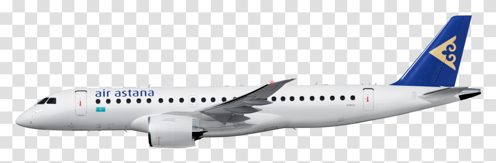 E2 Air Astana, Airplane, Aircraft, Vehicle, Transportation Transparent Png