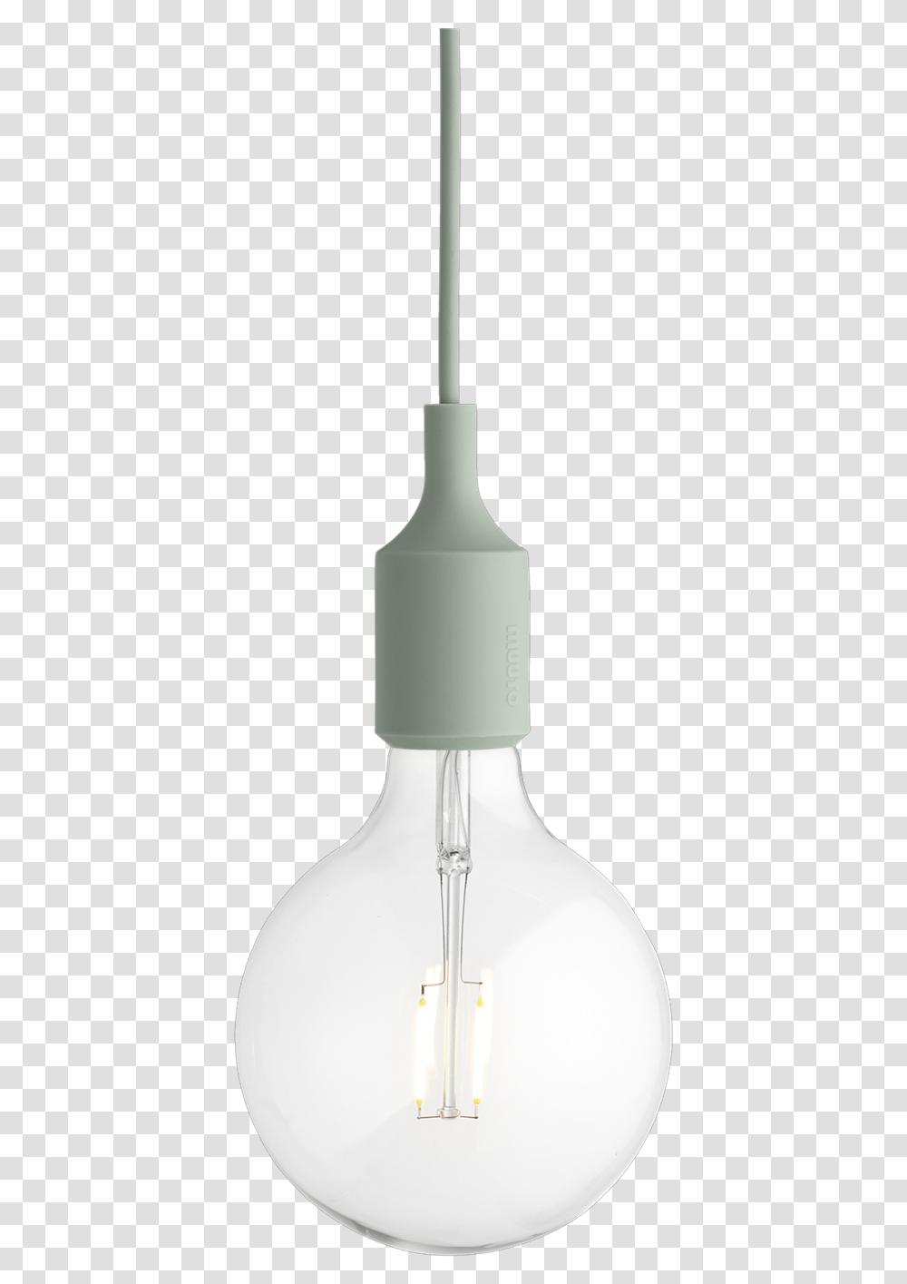 E27 Light Green Led Lampshade, Lightbulb, Porcelain, Pottery Transparent Png
