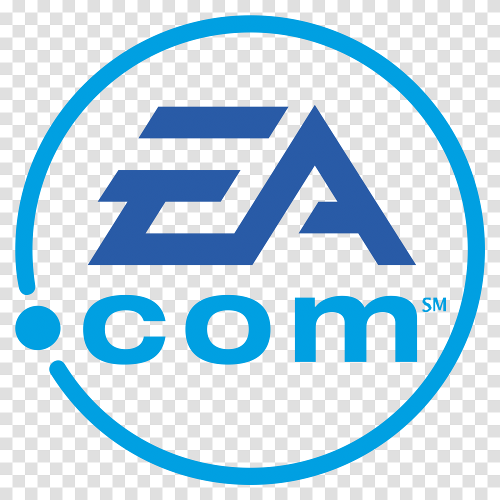 Ea Com Logo Ea Sports Logo Blue, Label, Alphabet Transparent Png