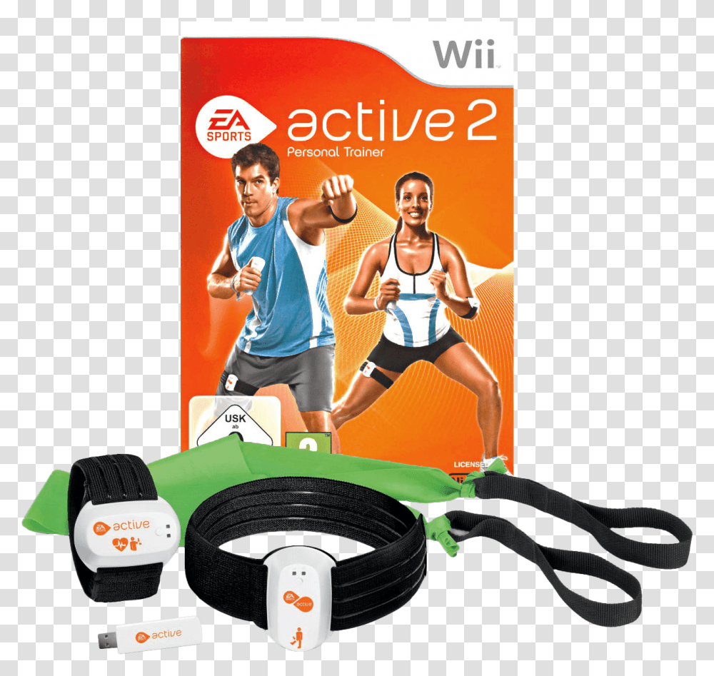 Ea Sports Active Accessory Pack Wii, Person, Human, Advertisement Transparent Png