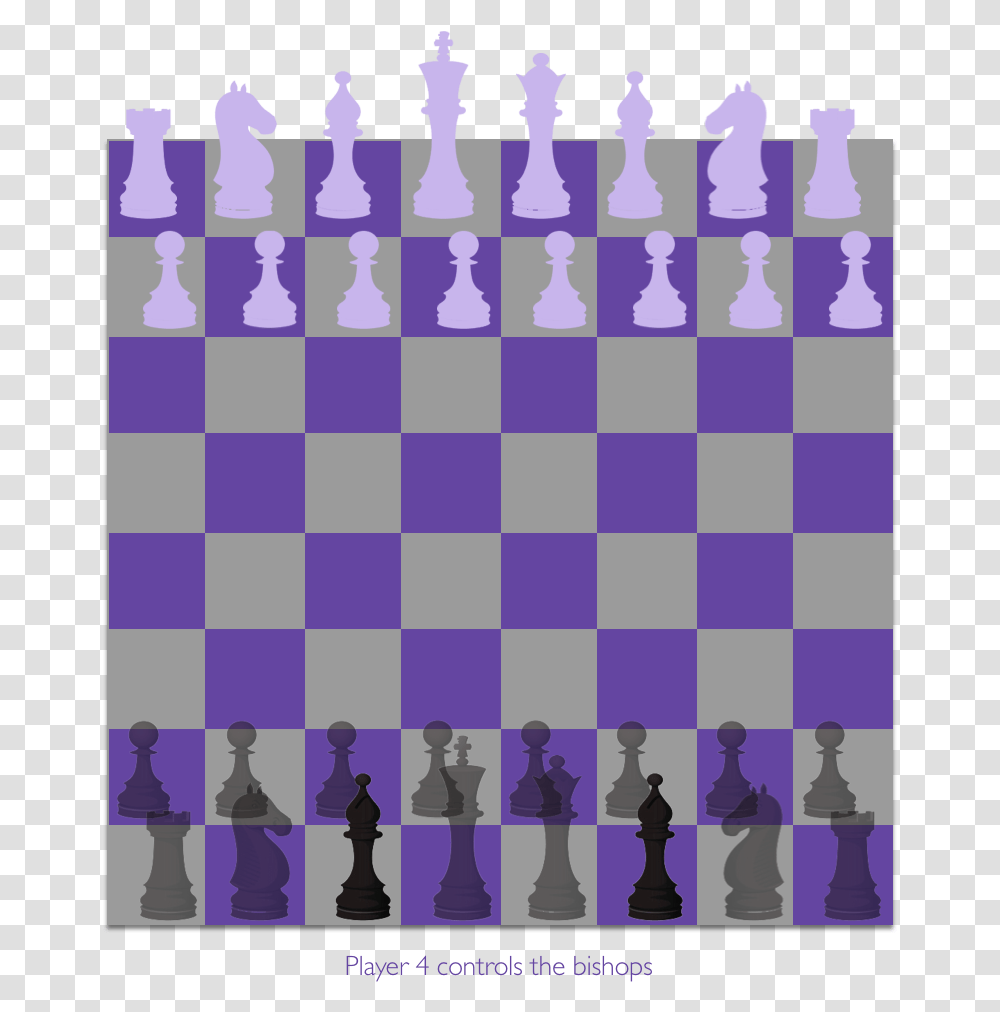 Each Player Controls Only One Of The Six Piece Types Missing Texture, Chess, Game, Purple Transparent Png