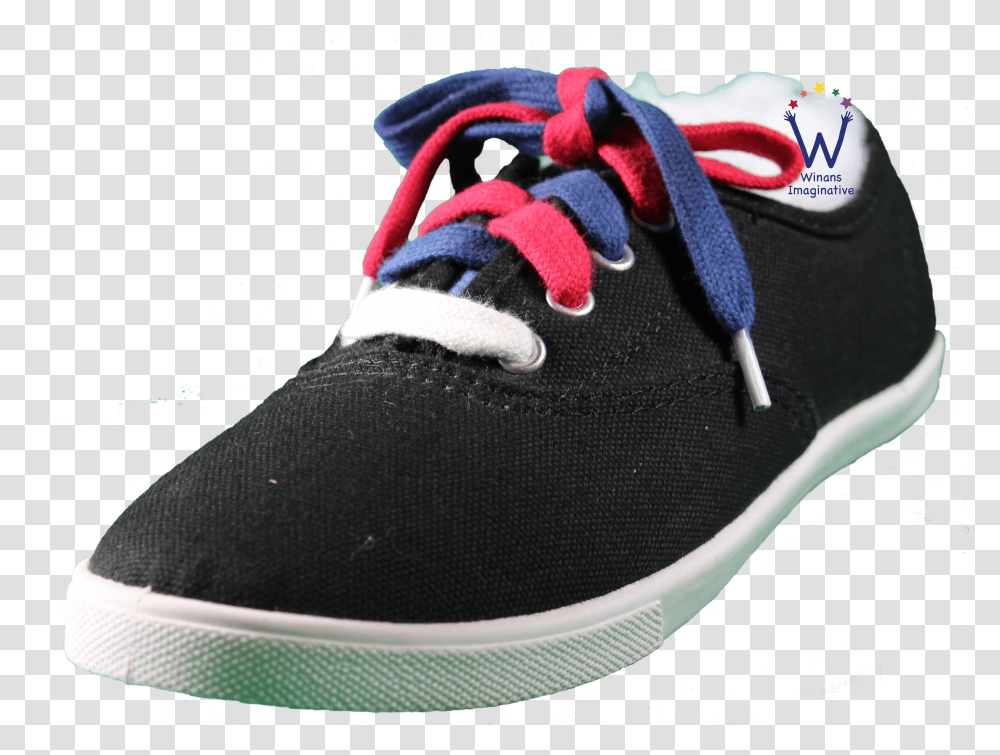 Each Shoelace Has Red On One Side Blue On The Other Skate Shoe Transparent Png