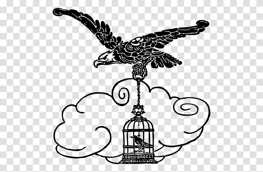 Eagle And Nightingale Clip Art Free Vector, Stencil, Silhouette, Flying, Bird Transparent Png