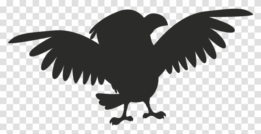 Eagle Cartoon, Silhouette, Bird, Animal, Stencil Transparent Png