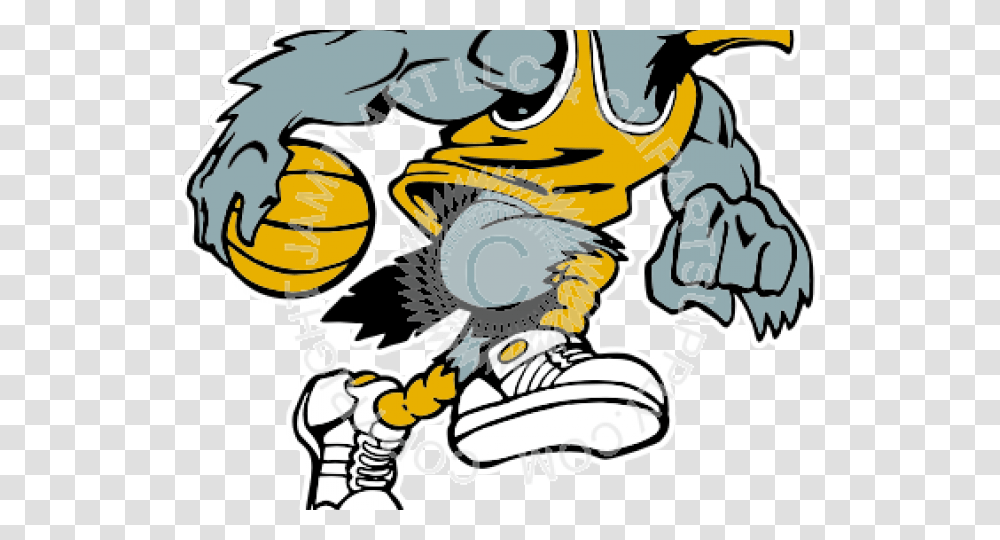 Eagle Clipart Basketball Eagles Basketball Logo, Outdoors, Animal, Rock Transparent Png