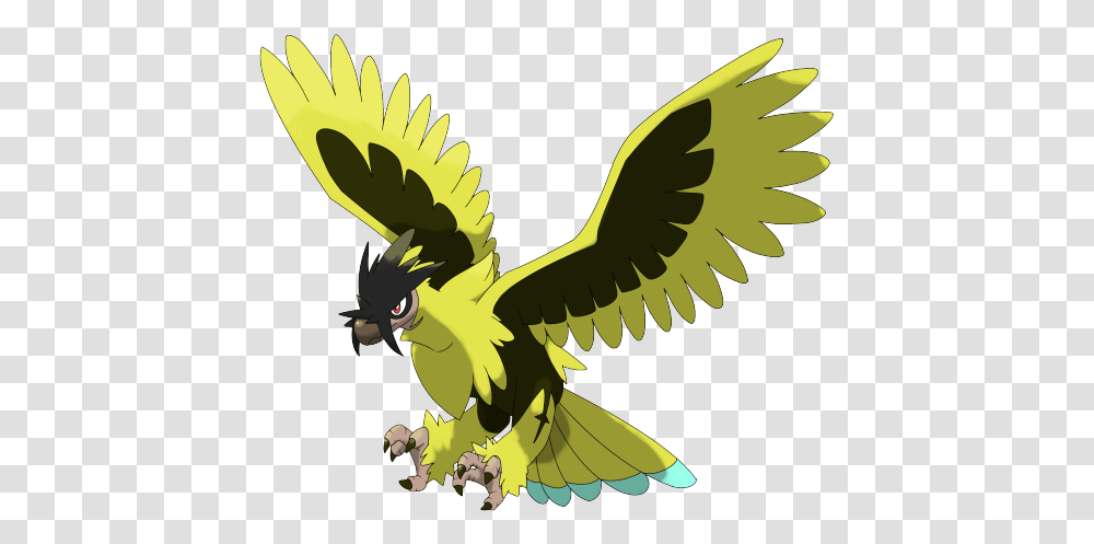 Eagle Clipart Electric Flying Pokemon Fanmade Hd Electric Flying Type Pokemon, Animal, Bird, Parrot, Cockatoo Transparent Png