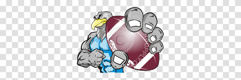 Eagle Clipart Football, Helmet, Label Transparent Png