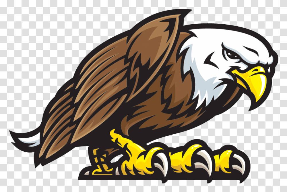 Eagle Clipart Mascot Fight Eagle Mascot Logo, Bird, Animal, Bald Eagle, Vulture Transparent Png