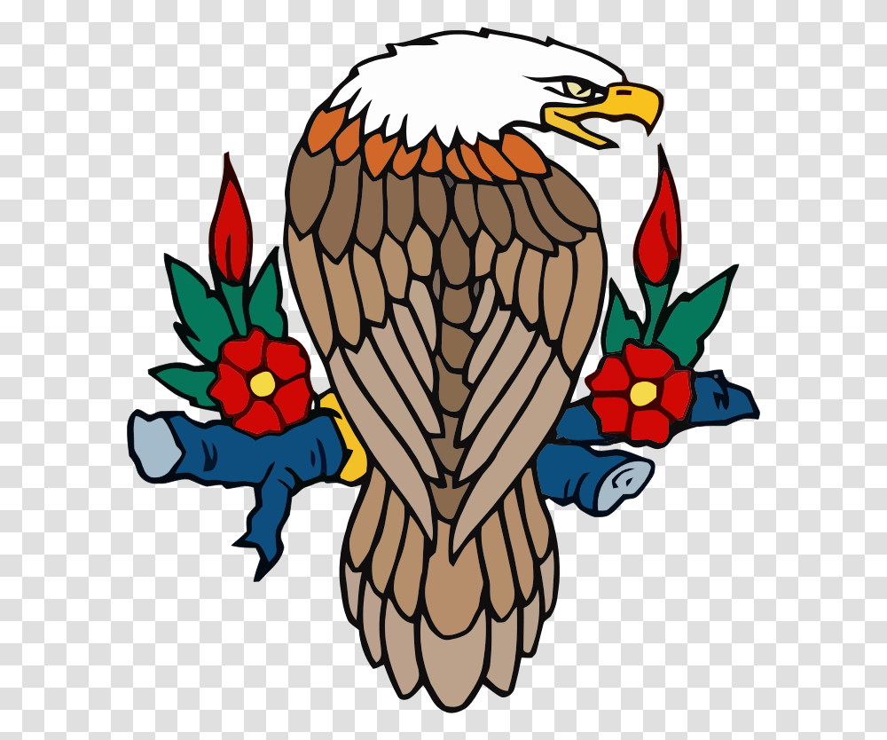 Eagle Clipart Perched, Bird, Animal, Bald Eagle, Pattern Transparent Png