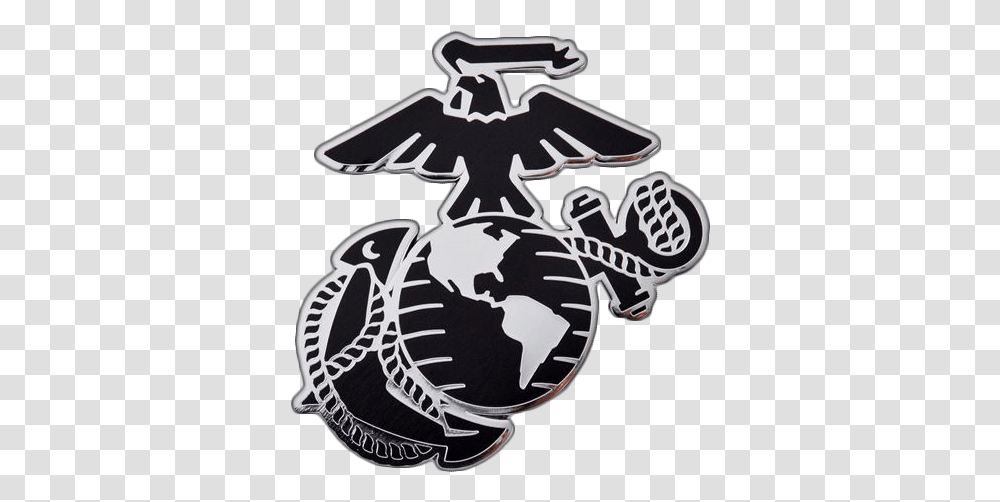 Eagle Globe And Anchor Car Emblem Eagle Globe And Anchor Clipart, Symbol, Logo, Trademark Transparent Png