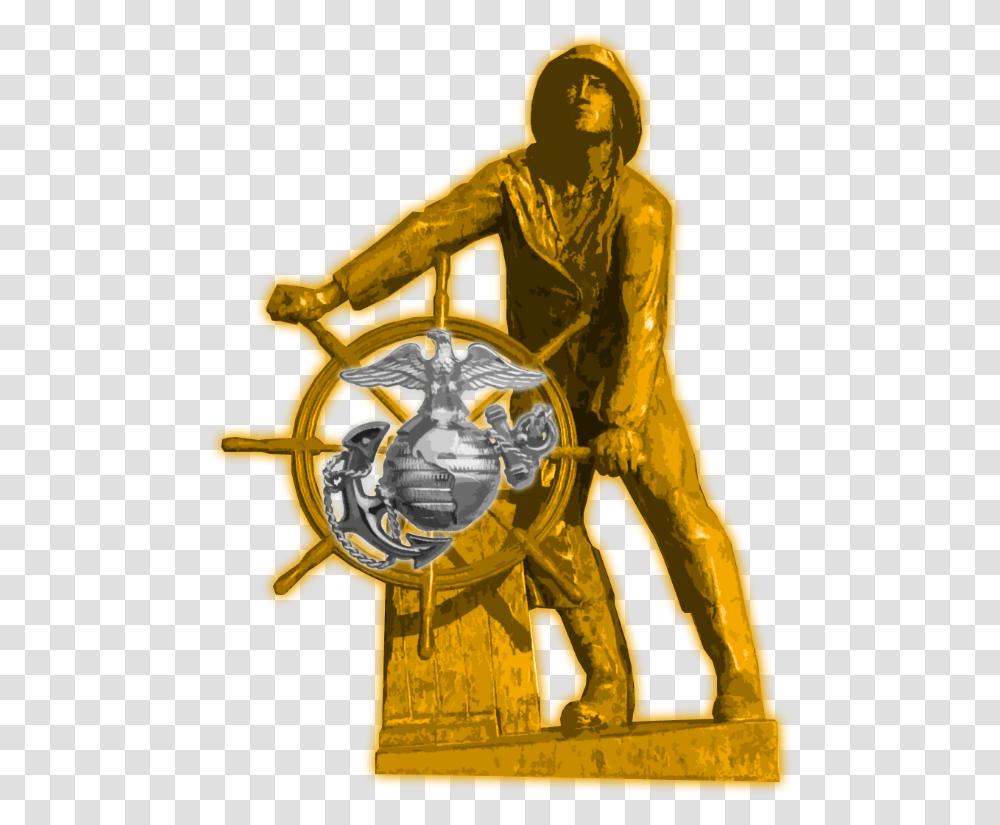 Eagle Globe And Anchor, Logo, Trademark, Emblem Transparent Png