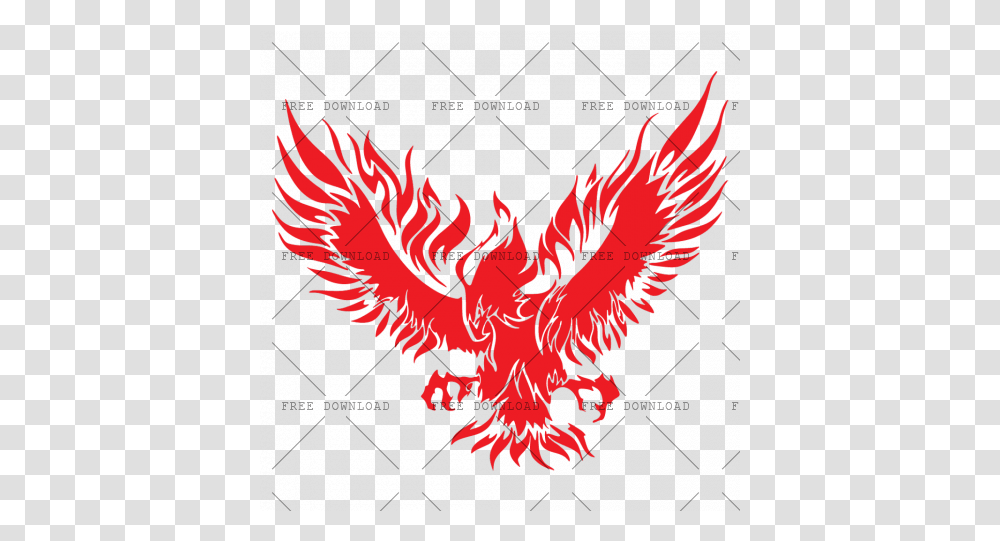 Eagle Hawk Kite Bird Image With Red, Symbol, Emblem, Logo, Trademark Transparent Png