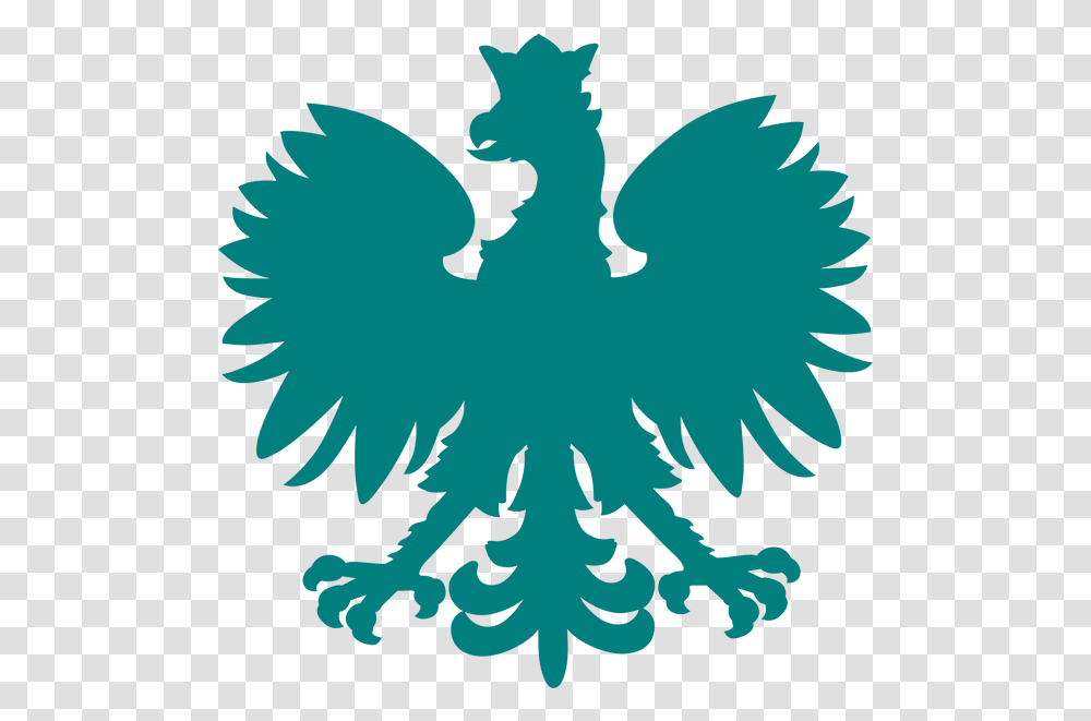 Eagle Heraldic Animal Silhouette Polish Eagle, Leaf, Plant, Snowflake, Fern Transparent Png