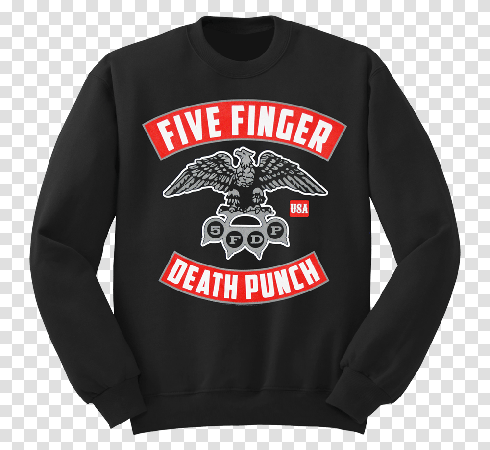Eagle Knuckle Sweatshirt Five Finger Death Punch Eagle, Apparel, Hoodie, Sweater Transparent Png